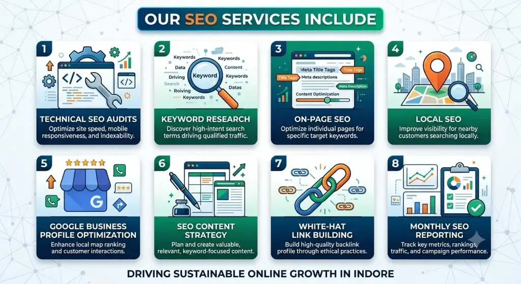 SEO agency in Indore core services