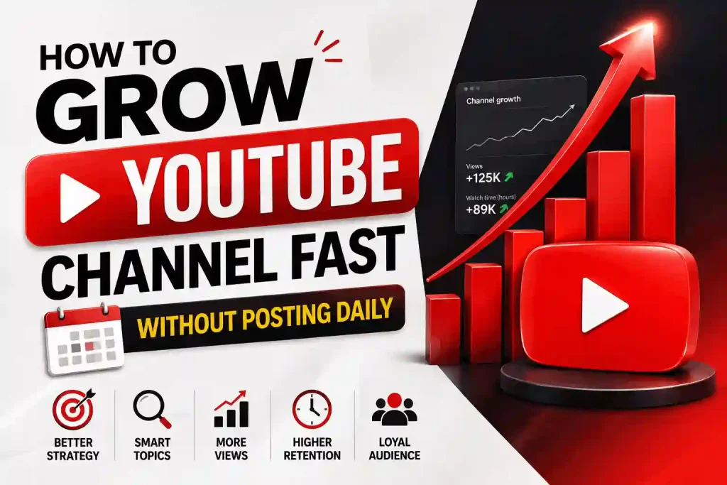 How to grow a YouTube channel fast with better strategy, topics, views, and retention.