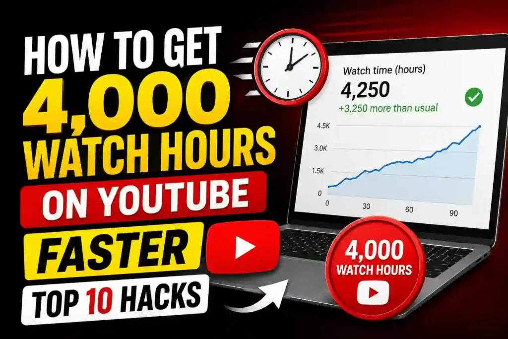 How to Get 4,000 Watch Hours on YouTube Faster: Top 10 Hacks