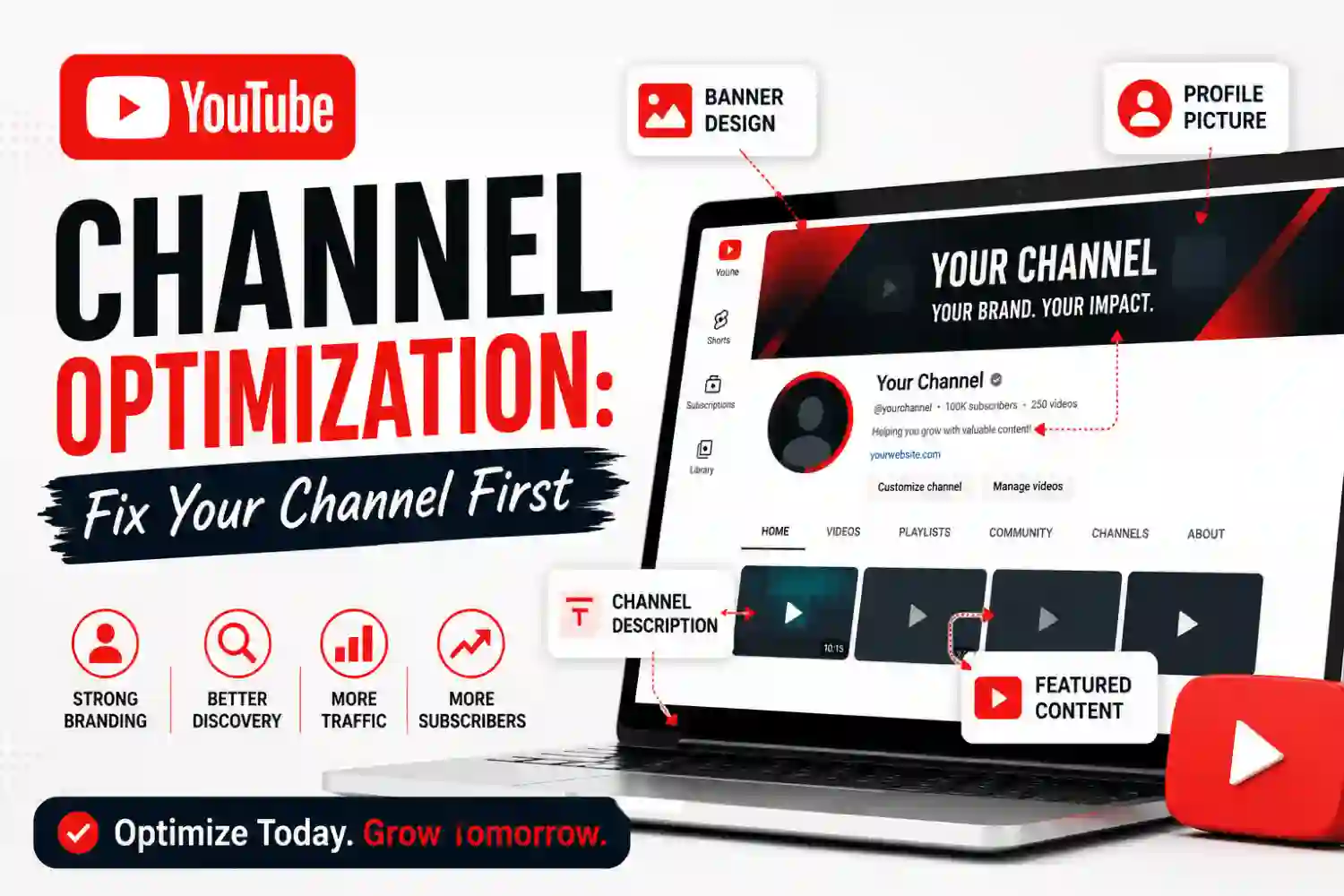 YouTube channel optimization guide thumbnail